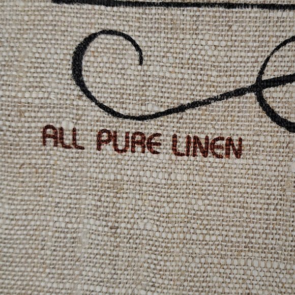 Vintage 1982 Linen Calendar Country Farm in Winter Scene - Picture 13 of 16